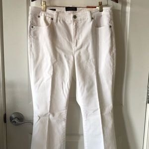 Talbots White Flare Slimming Jeans
